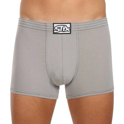 Styx Мъжки боксерки Styx класична еластична лента светло сиво Styx | Siv | МЪЖЕ | M
