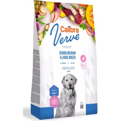 Calibra Dog Verve Grain Free Senior Medium & Large Chicken & Duck 14 kg