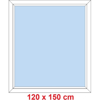 Soft Plastové okno 120x150 cm FIX neotevíravé Bílá