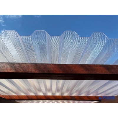 PolyWorld Systems Polykarbonátová deska trapézová 76/18 1,3 mm UV 1045 mm x 1000 mm čirá 1 ks