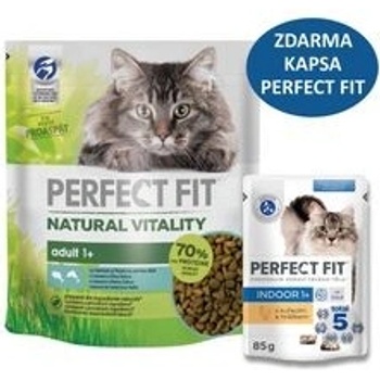 Perfect fit Natural Vitality cat Adult losos s bílou rybou 0,65 kg