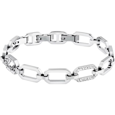Karl Lagerfeld Moderní ocelový náramek pro ženy Crystals KLAYC31