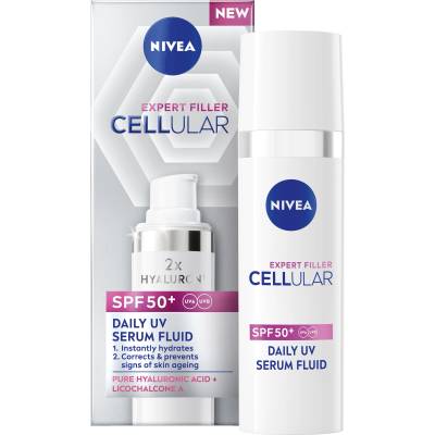 Nivea Cellular Дневен UV серум-флуид Expert Filler, SPF50+, 30 ml
