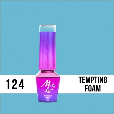 Allepaznokcie MollyLac gél lak 124 Tempting Foam 5 ml