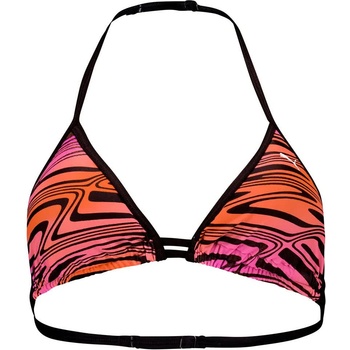 PUMA Printed Triangle bikini top - Orange (Purple / Orange)