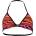 PUMA Printed Triangle bikini top - Orange (Purple / Orange)