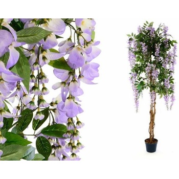 Umělá květina - Vistárie strom fialová 180 cm
