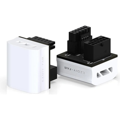 EZDIY EZDIY-FAB 12VHPWR 600W Power Adapter 180° White RVS (EZDPI189-33)
