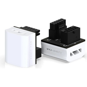 EZDIY EZDIY-FAB 12VHPWR 600W Power Adapter 180° White RVS (EZDPI189-33)