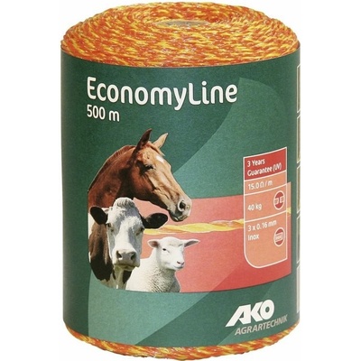 Lanko pro elektrický ohradník EconomyLine 500m žluto-oranžová