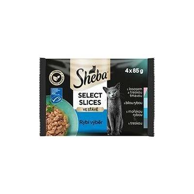 Sheba Select Slices rybí výber 4 x 85 g