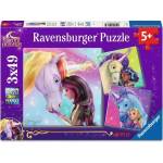 Ravensburger - Puzzle 3x49 Unicorn Academy - 40 - 99 piese