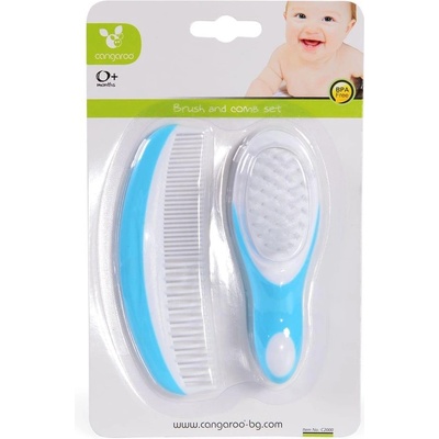 Cangaroo Гребен и четка c2000 син (3800146263942)