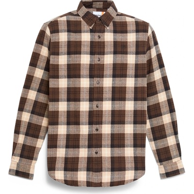 Timberland Мъжка риза с копчета Timberland Midweight Flannel Check Shirt - Chocolate Brown Yd - размер XXL (033-2858-0215)