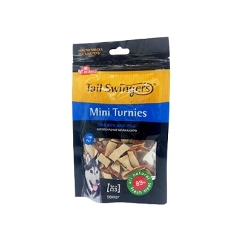 Pet Interest Mini Turnies Chicken and Fish - Лакомство мини лентички с пиле и риба за израснали кучета, 100 гр