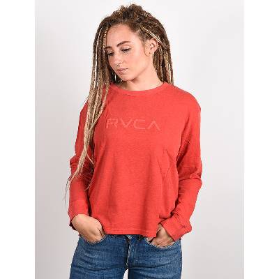 RVCA BIG RVCA POPPY dámske tričko s dlhým rukávom RED