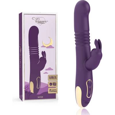 G-SPOT вибратор, тласъци и въртене, 25см. - Treasure Bastian Rabbit (D-232459)