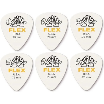 Image 1 of Dunlop 428R 0.73 Tortex Flex SET Перце за китара (428R73-6PACK-SET)