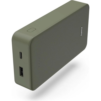 Hama Външна батерия "Colour 20", 20000 mAh, 2 изхода: USB-C, USB-A, зелена (201716)