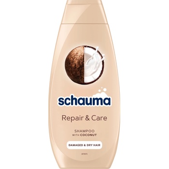 Schauma Шампоан за коса Schauma, за суха и увредена коса, с екстракт от кокос, 400 ml (3838824138923) (3838824138923)