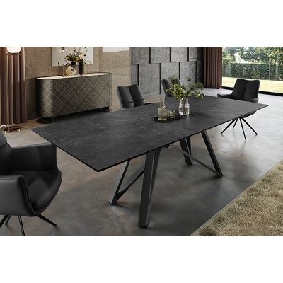 LuxD Rozťahovací keramický stôl Callen 160-200 cm grafit