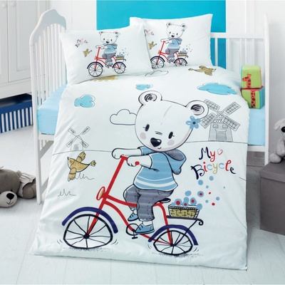 Miss Bella Бебешки спален комплект за момче my bike 100% памук