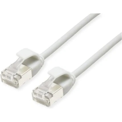 Roline Patch кабел U/FTP CAT6a LSOH, тънък, ултра гъвкав, кабел за центрове за данни, устойчив на издърпване, 1 м, бял 21.15. 1701-100 (21.15.1701-100)