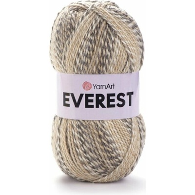 Yarn Art příze Everest 7024 krémová, béžová, šedohnědá
