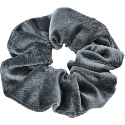Šedá sametová gumička- Ø 10*2 cm - Clayre & Eef