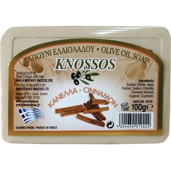 Knossos Řecké olivové mýdlo s vůní skořice 100 g