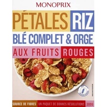Monoprix Celozrnné lupínky s červeným ovocem 300 g