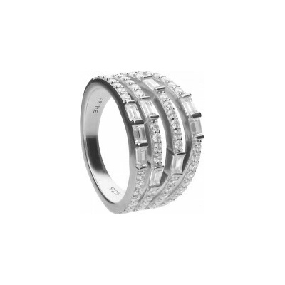 Diamonfire strieborný prsteň R3782