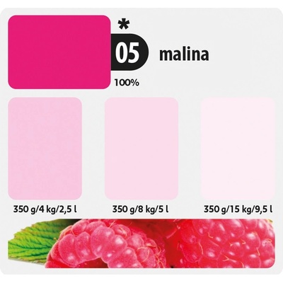 Kittfort ColorLine 2v1 tekutá tónovací a malířská barva 05 malina 350 g