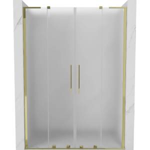 Mexen Velar L Duo плъзгащи се врати за душ 140 cm, матирано, златно - 871-140-003-32-50 (871-140-003-32-50)