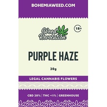 Weed Revolution Purple Haze Greenhouse CBD 20% THC 1% 20 g