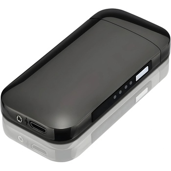 HARAHU Електрическа запалка с usb зареждане sh-25702 - Черна / Лъскава kp25702 (sh-25702)