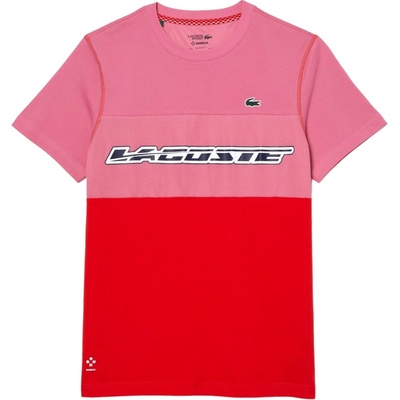 Lacoste SPORT x Daniil Medvedev Jersey T-Shirt pink/red blue