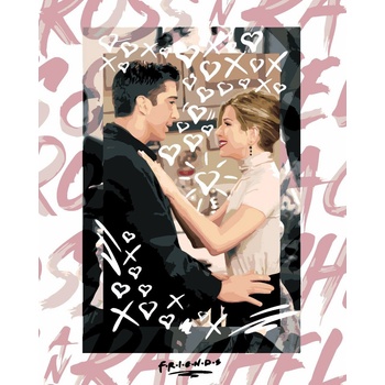 Zuty Рисуване по номера Рос и Рейчъл (Приятели) (M10-040-050-604331)