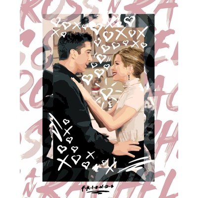 Zuty Рисуване по номера Рос и Рейчъл (Приятели) (M10-040-050-604331)