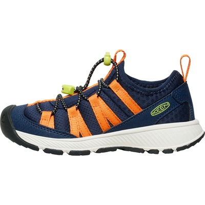 Keen dětská obuv Motozoa Sneaker Children tmavě modrá oranžová světle zelená bílá