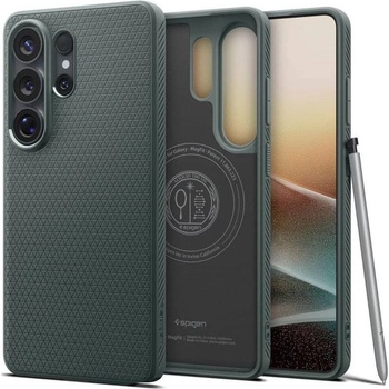 Spigen Magsafe Калъф за Samsung S26 Ultra, Spigen Liquid Air Mag Fit Abyss Green Case, Зелен (ACS10676)