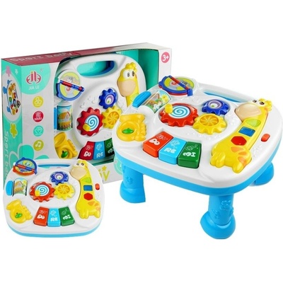 LEAN TOYS Multifunkčný vzdelávací stôl 2v1 so žirafou