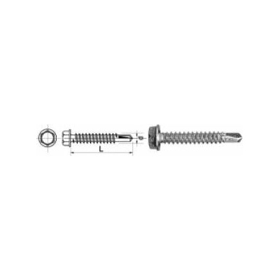 Uncanny Brand Hwh 5.5*50mm hexagon head self drilling screw