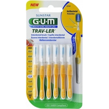 G.U.M Trav-Ler medzizubné kefky 1,3 mm 6 ks