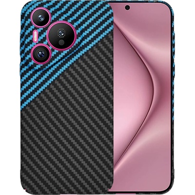 Techsuit Carbonite FiberShell puzdro pre Huawei Pura 70 – Blue Pulse