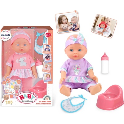 Mamido bábätko s nočníkom a príslušenstvom Baby Sweet Love MT1593