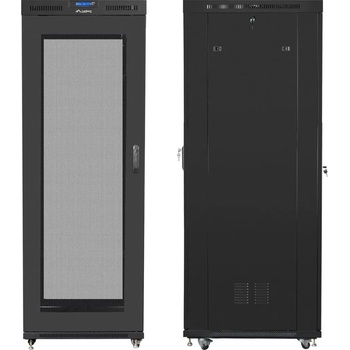 Image 1 of Lanberg Комуникационен шкаф Lanberg 19 27U (800x1200), Свободно стоящ, LCD панел, Черен | FF01-8227-23BL (FF01-8227-23BL)