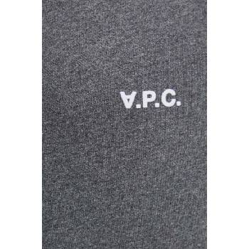 APC Памучна тениска A. P. C. t-shirt boxy petit vpc в сиво с меланжов десен COHBQ. H26391 (COHBQ.H26391)