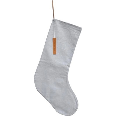 Delight Department Bavlnená vianočná ponožka 46x26 cm svetlo šedá