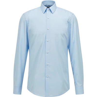 HUGO BOSS Риза с дълъг ръкав Boss Men's Isko Long Sleeve Oxford Shirt - Light/Pstl Blue